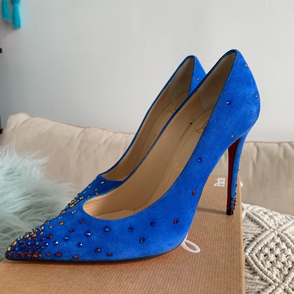 Christian Louboutin Shoes - Degrastrass 100 suede/ version electric
